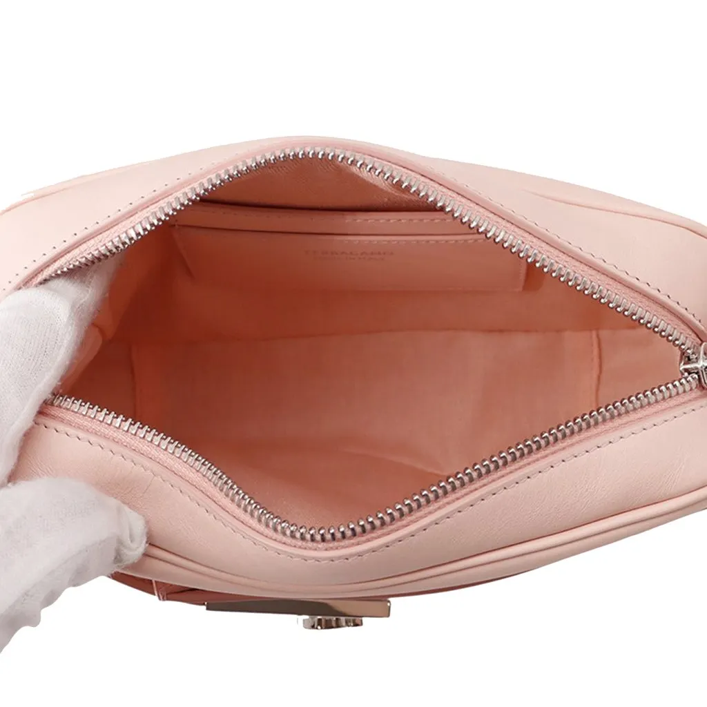 Salvatore Ferragamo Small Leather Gancini Archive Camera Case Crossbody Pink Leather Very good - Model View