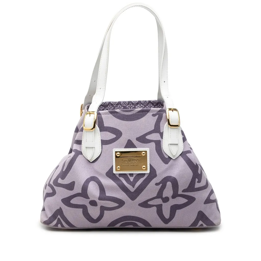 Louis Vuitton Monogram Tahitienne Cabas PM Purple Canvas Good - Front View