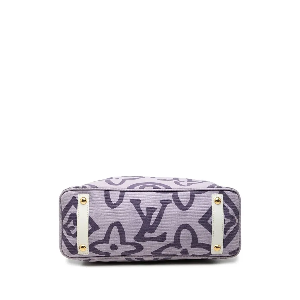 Louis Vuitton Monogram Tahitienne Cabas PM Purple Canvas Good - Inside View