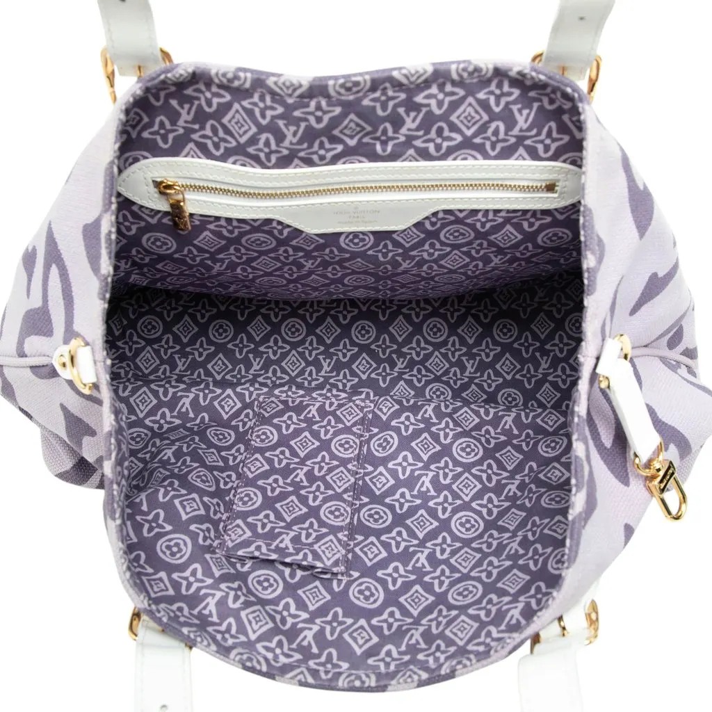 Louis Vuitton Monogram Tahitienne Cabas PM Purple Canvas Good - Model View