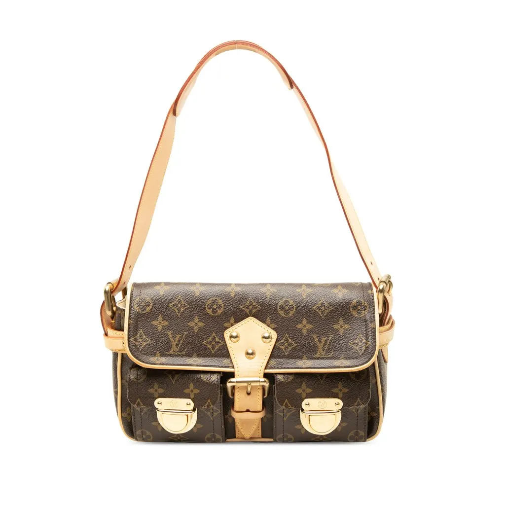 Louis Vuitton Monogram Hudson PM Brown Canvas Good - Front View