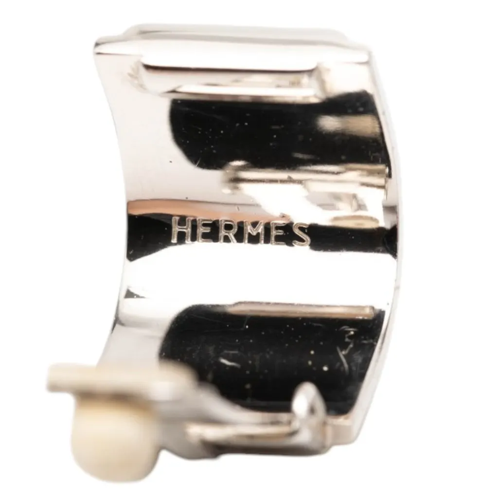 Hermès Enamel Dolphin in Sea Cloisonne Clip on Earrings Blue Very good - Inside View