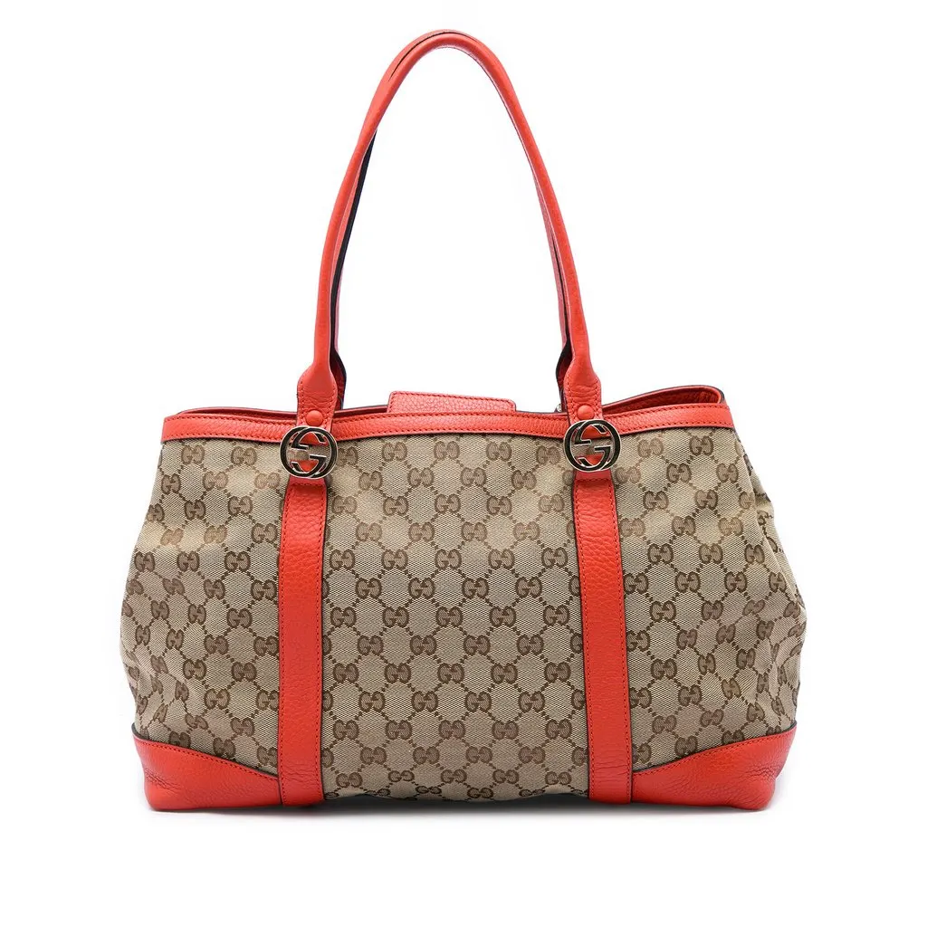 Gucci GG Canvas Miss GG Tote Beige Very good - Front View