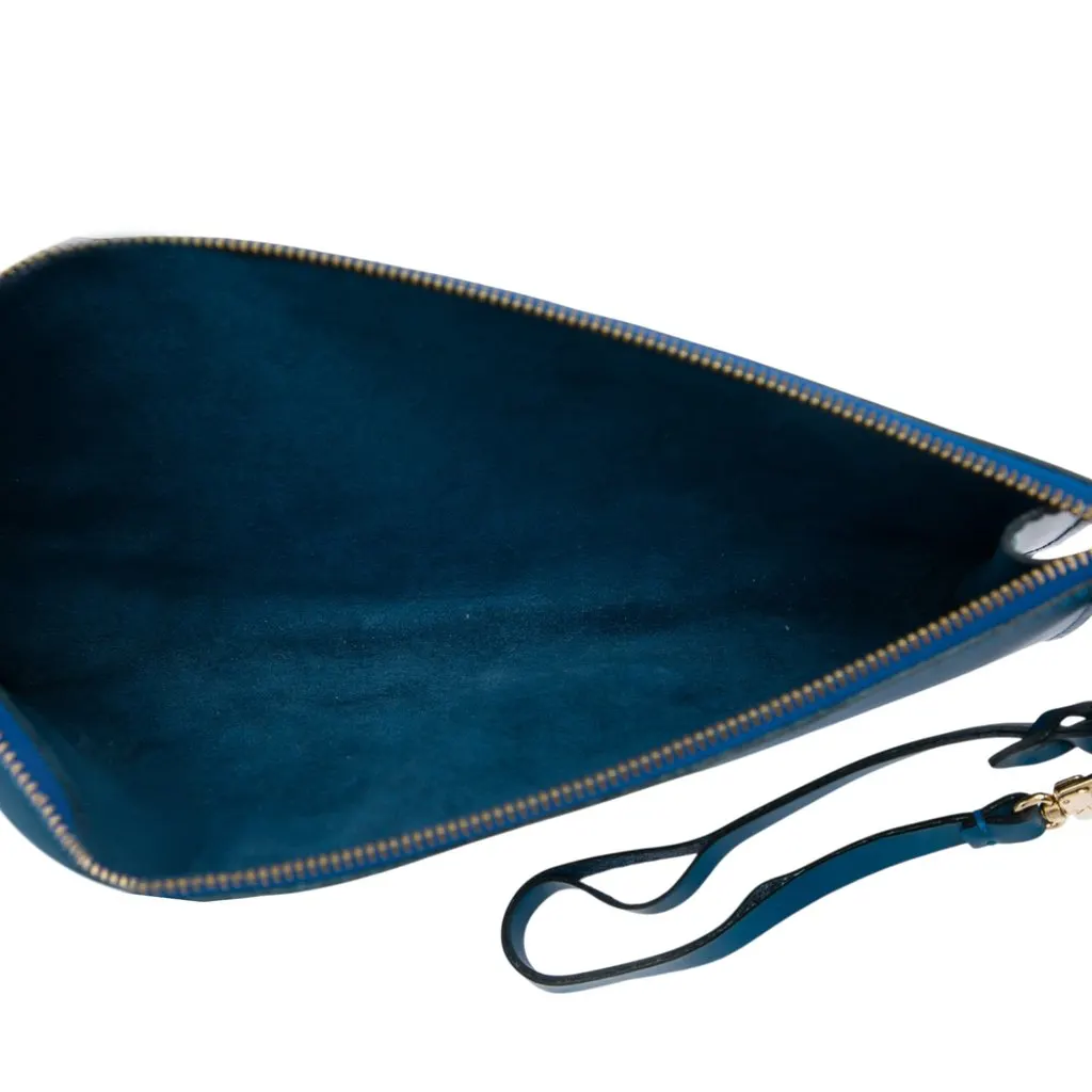 Louis Vuitton Epi Pochette Accessoires Blue Leather Good - Model View