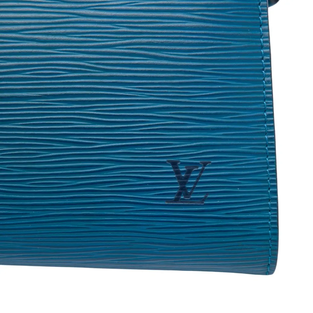 Louis Vuitton Epi Pochette Accessoires Blue Leather Good - Box View