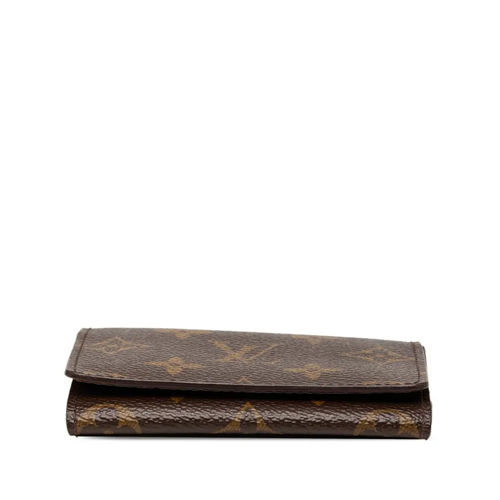 Louis Vuitton Monogram Envelope Business Card Holder Brown Very good - Inside View
