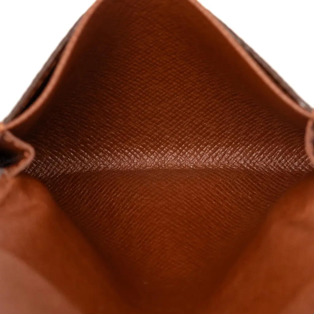 Louis Vuitton Monogram Envelope Business Card Holder Brown Very good - Model View