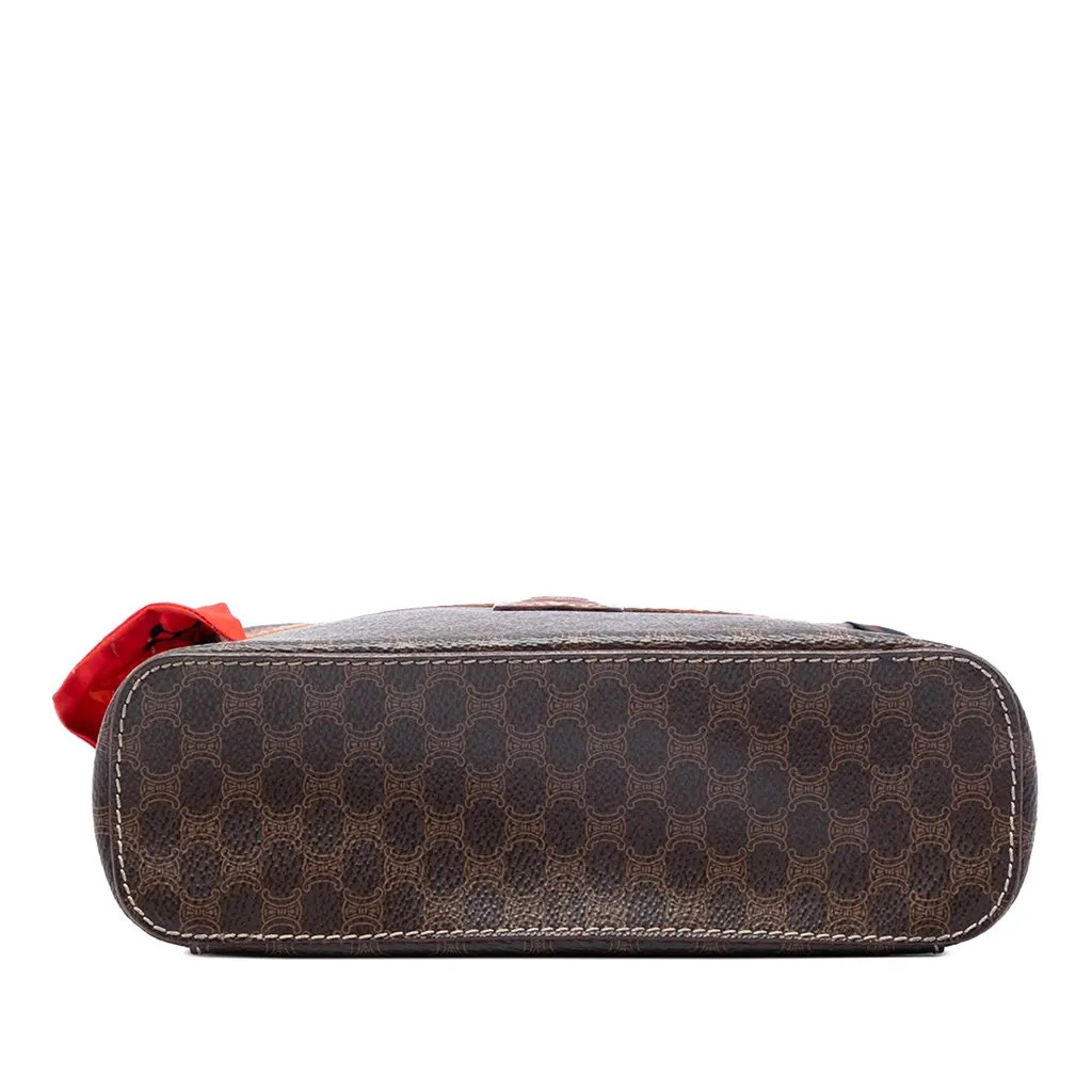 Celine Macadam Coated Canvas Vanity Bag Brown Very good - Inside View