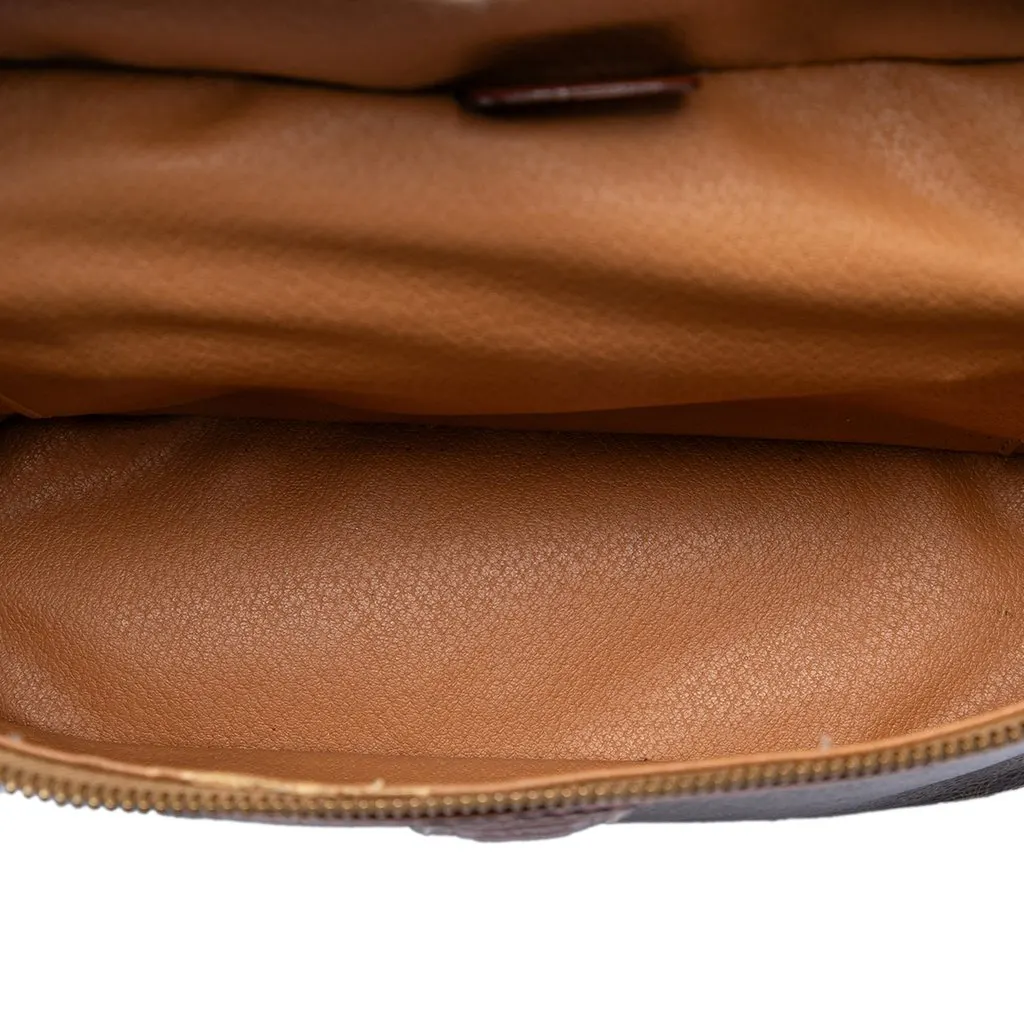 Celine Macadam Coated Canvas Vanity Bag Brown Very good - Model View