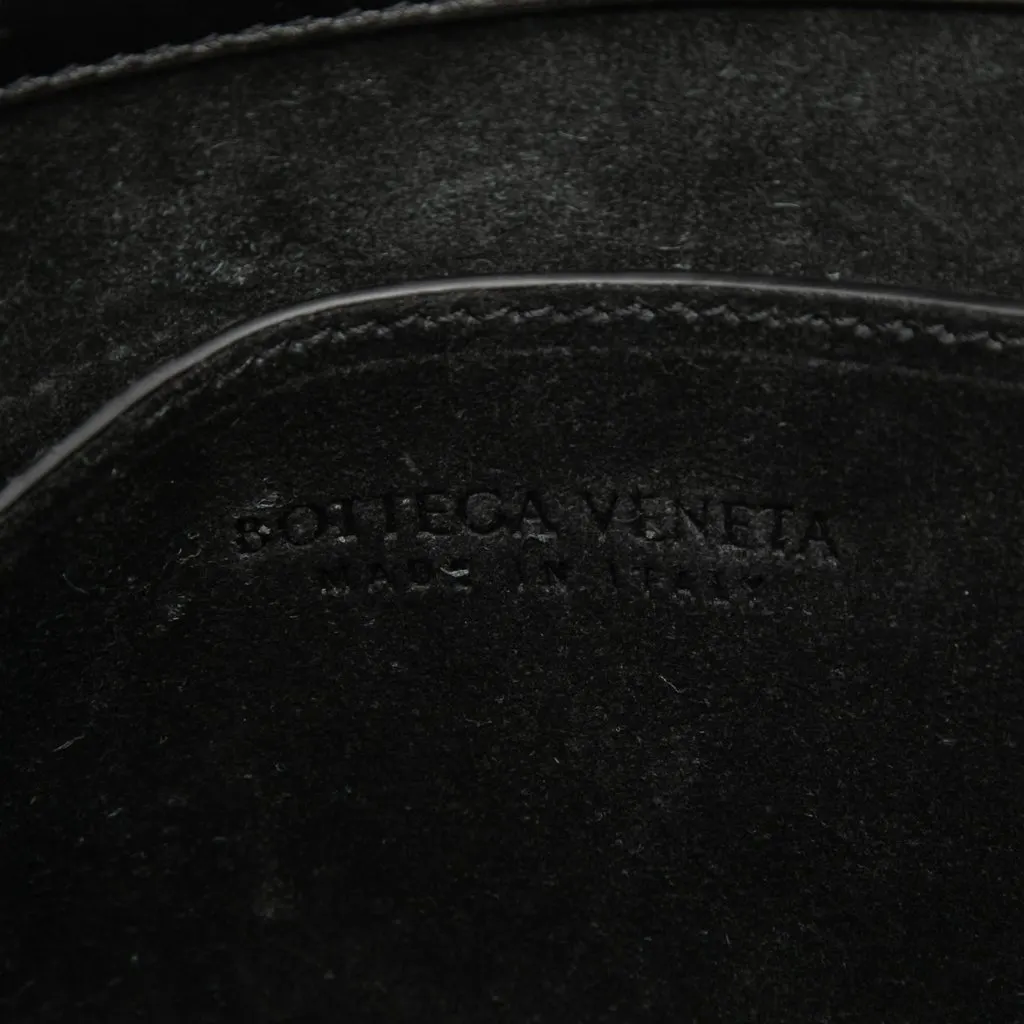 Bottega Veneta Small Leather Intrecciato Virgule Crossbody Black Leather Very good - Box View