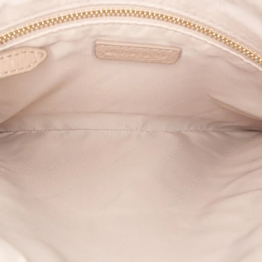 Burberry Pebbled Leather Clutch Brown Leather Very good - Model View