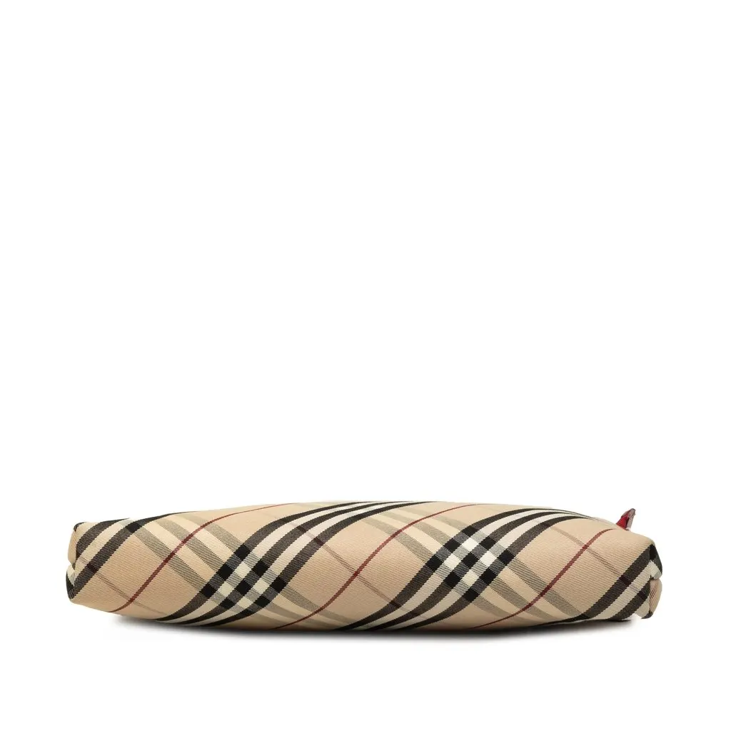 Burberry Nova Check Canvas Satchel Beige Canvas Good - Inside View