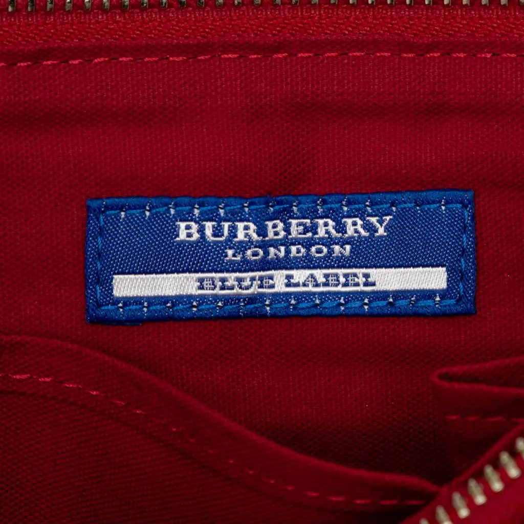 Burberry Nova Check Canvas Satchel Beige Canvas Good - Box View