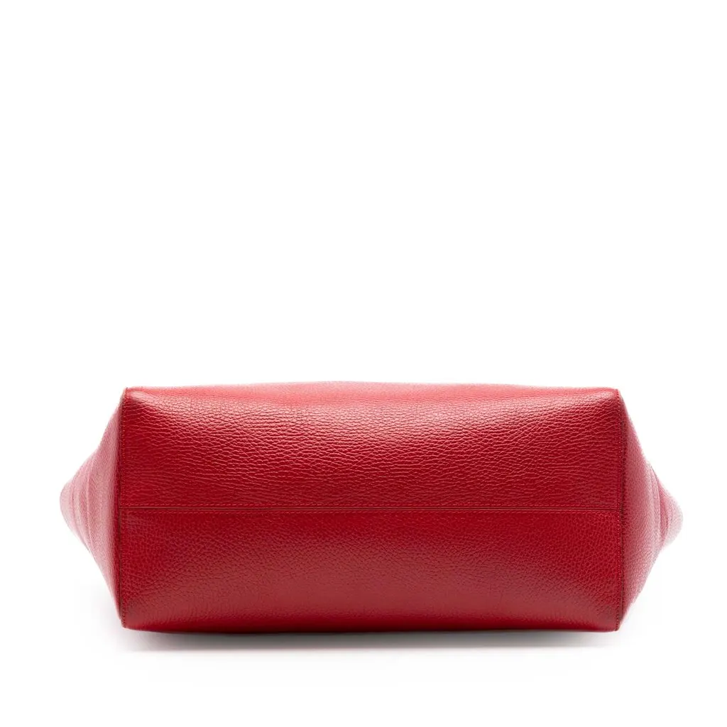 Gucci Medium Leather Swing Tote Red Leather Very good - Inside View