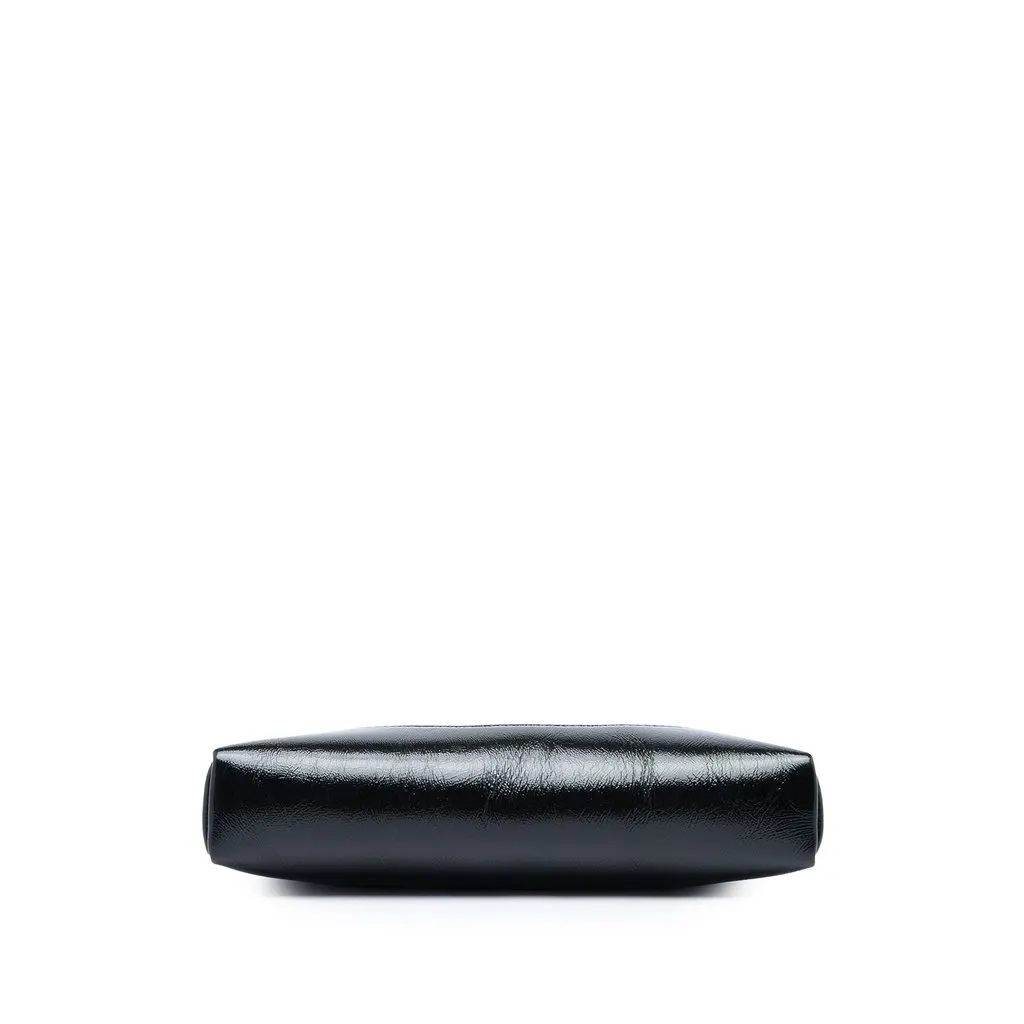 Chanel Nano Shiny Crumpled Calfskin 31 Shopping Bag Black Leather Very good - Inside View