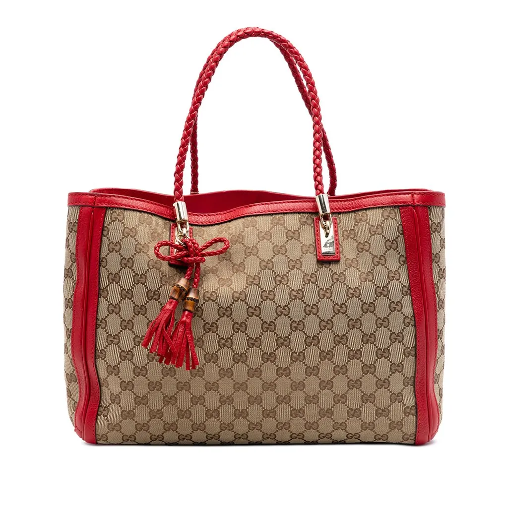 Gucci GG Canvas Bella Tote Beige Very good - Front View