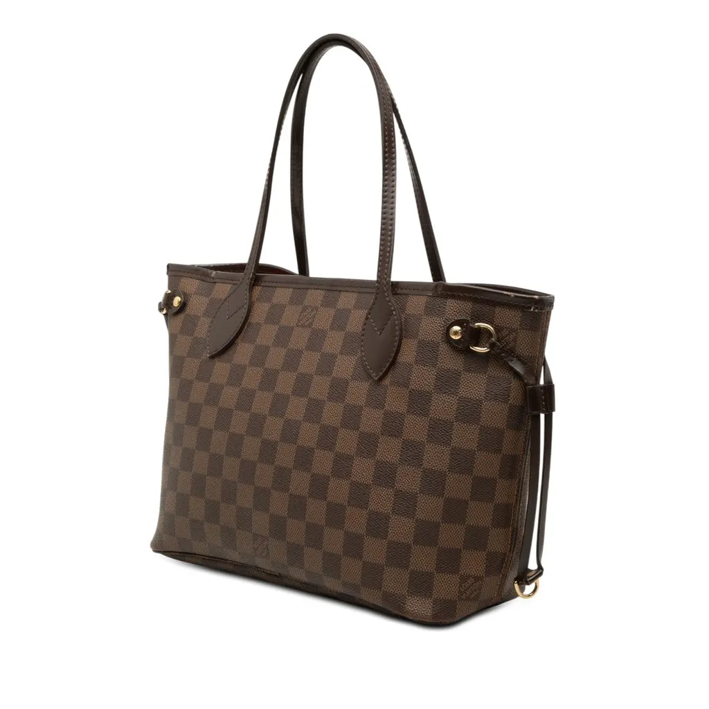 Louis Vuitton Damier Ebene Neverfull PM Brown Very good - Back View