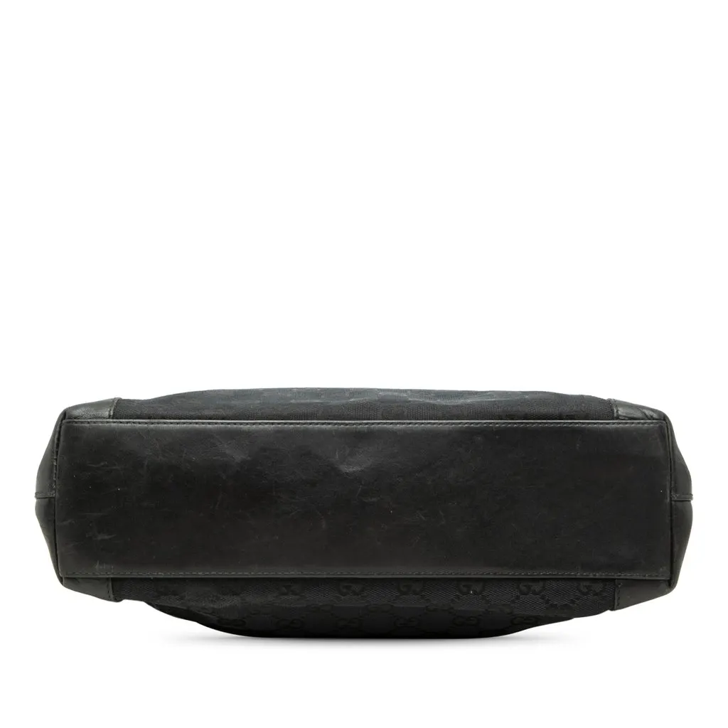 Gucci GG Canvas Tote Black Canvas Good - Inside View
