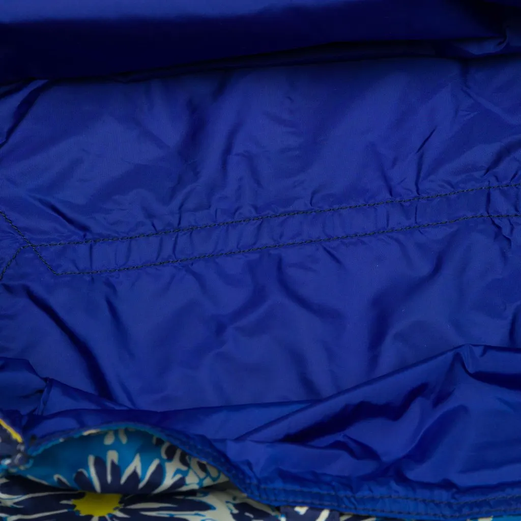 Prada Tessuto Stampato Floral Tote Blue Polyamide Very good - Model View
