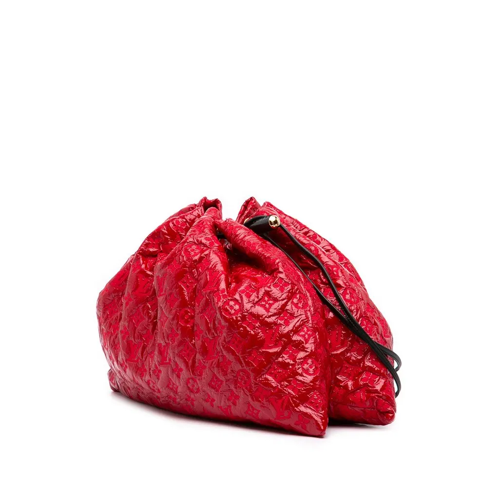 Louis Vuitton Monogram Vinyl Squishy Red Leather Very good - Back View