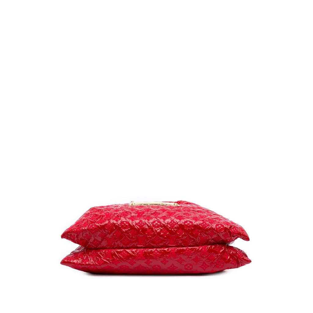 Louis Vuitton Monogram Vinyl Squishy Red Leather Very good - Inside View