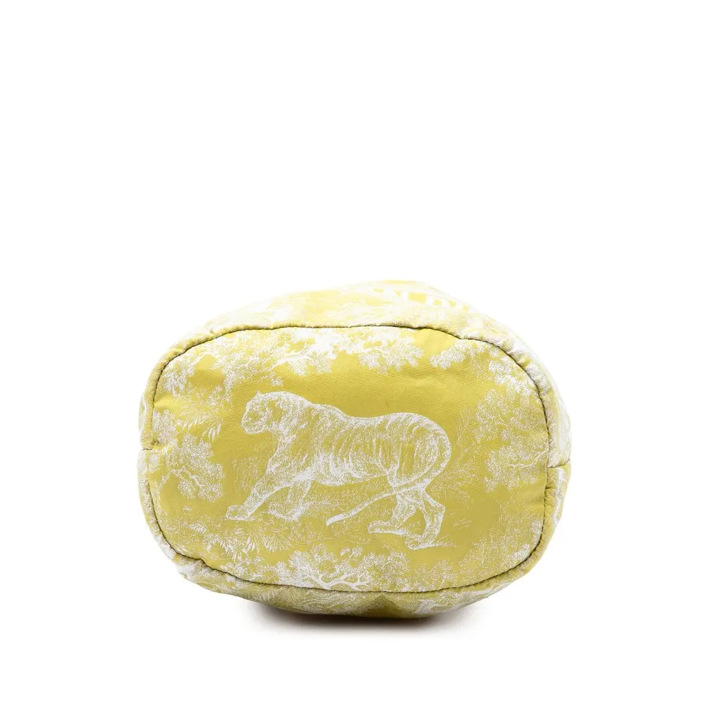 Dior Technical Fabric Toile De Jouy DiorTravel Drawstring Pouch Yellow Canvas Very good - Inside View