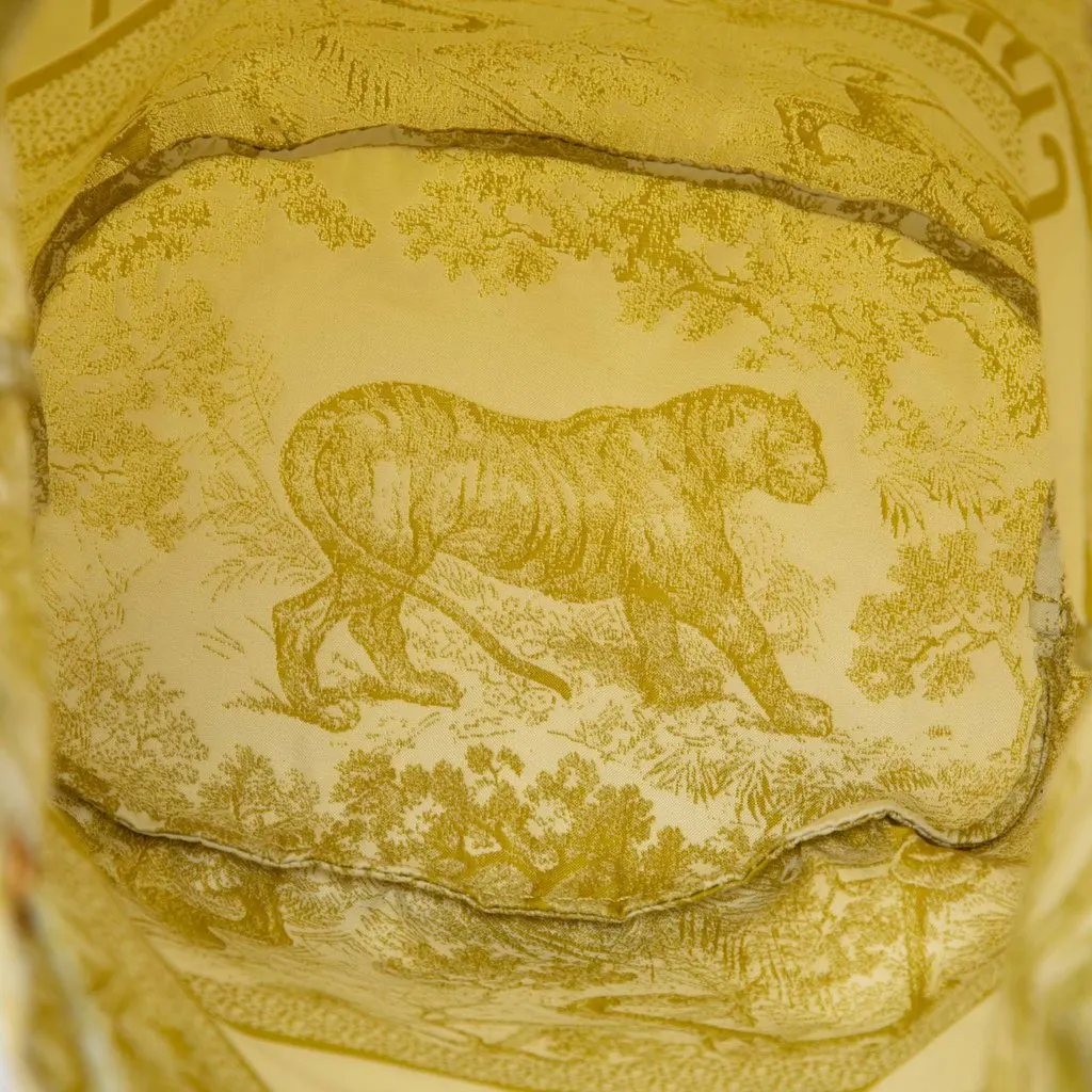 Dior Technical Fabric Toile De Jouy DiorTravel Drawstring Pouch Yellow Canvas Very good - Model View