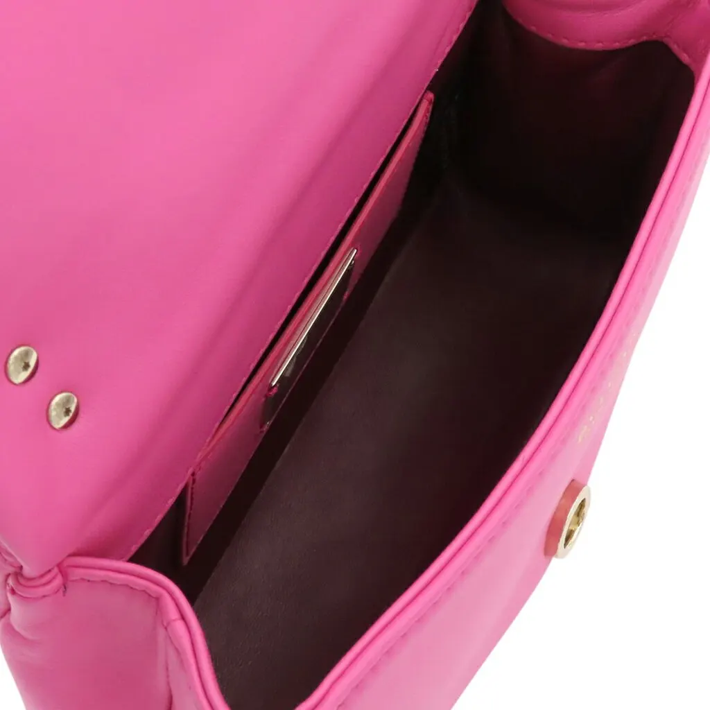 Bvlgari Mini Leather Serpenti Cabochon Satchel Pink Leather Very good - Model View