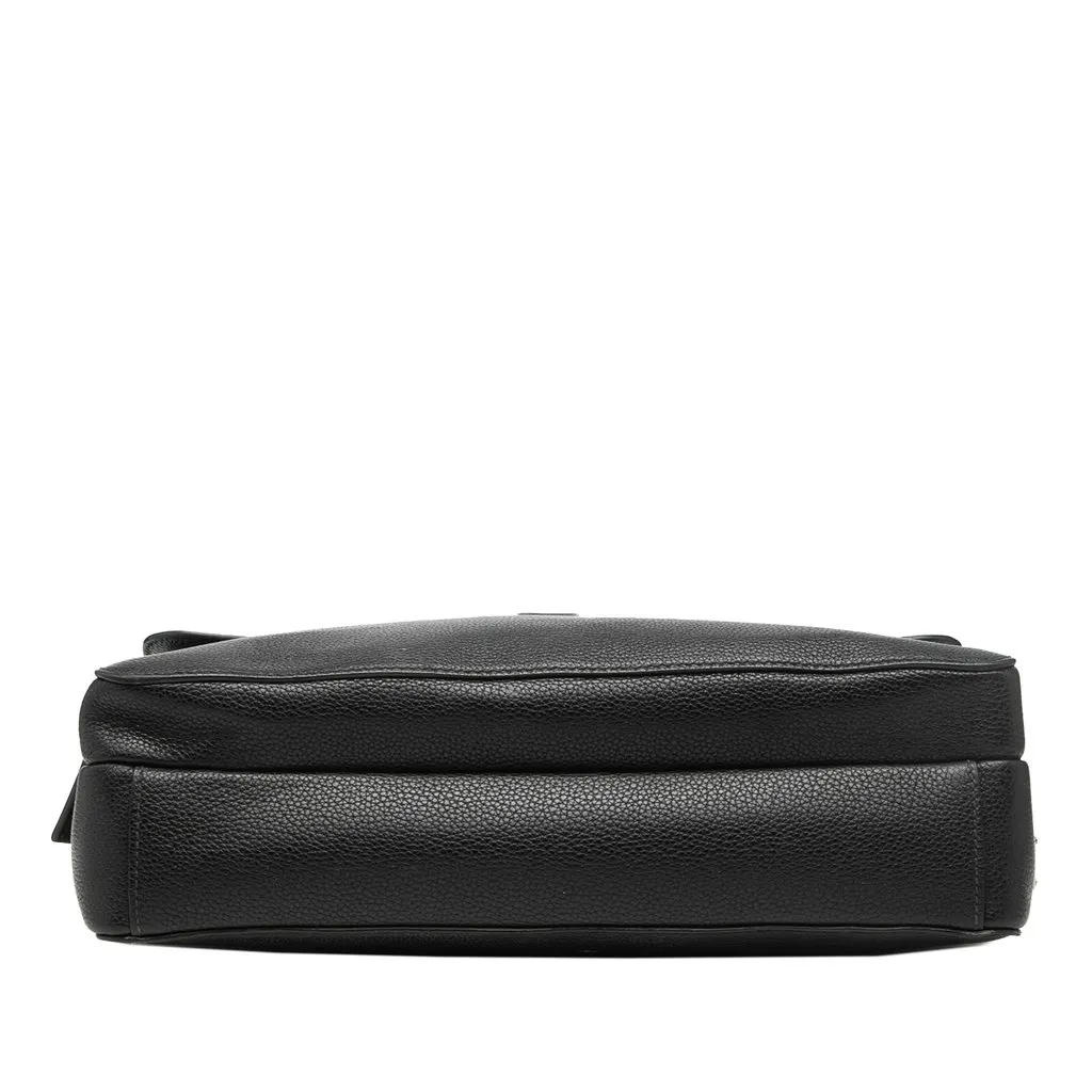 Prada Leather Business Bag Black Leather Very good - Inside View