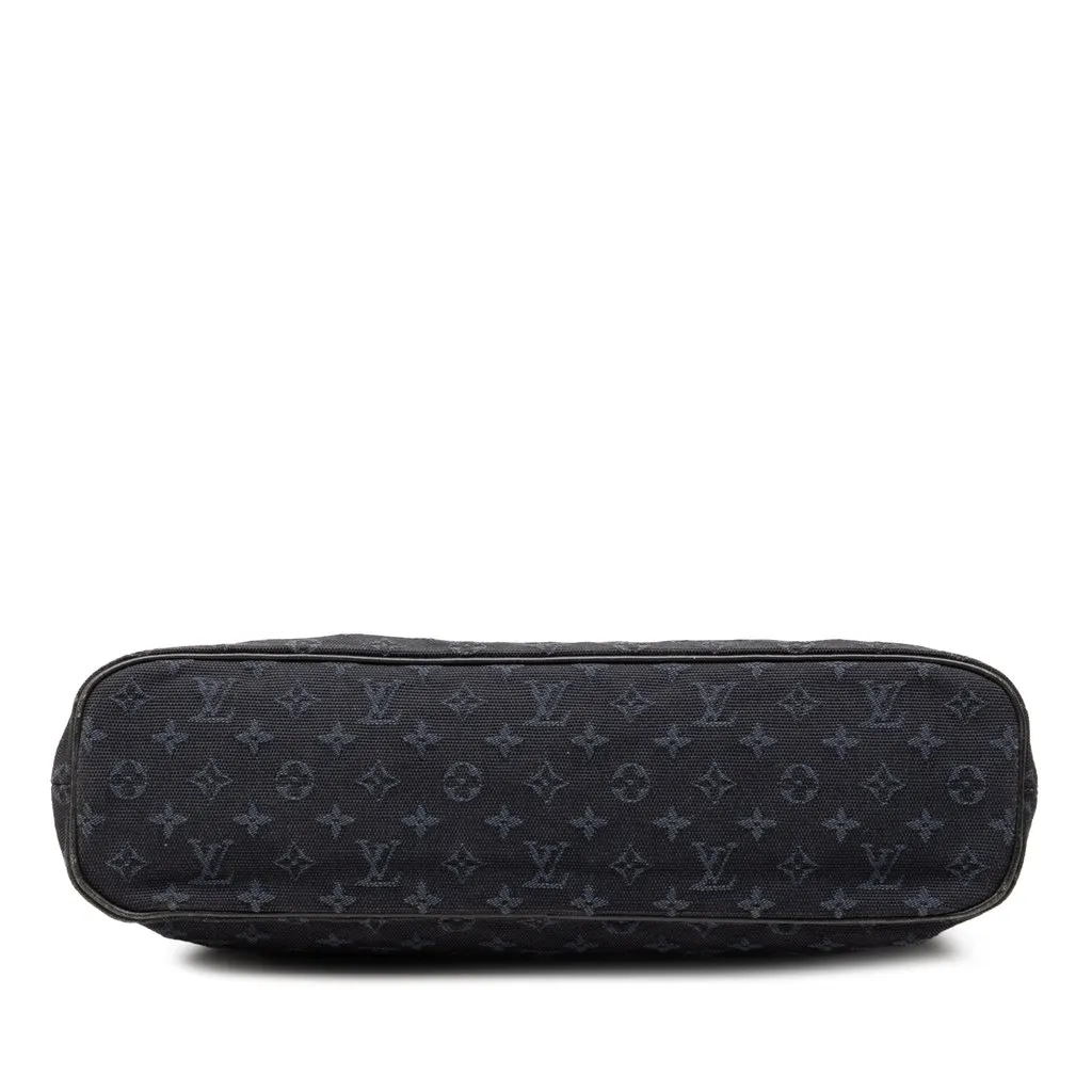 Louis Vuitton Monogram Mini Lin Lucille PM Blue Good - Inside View