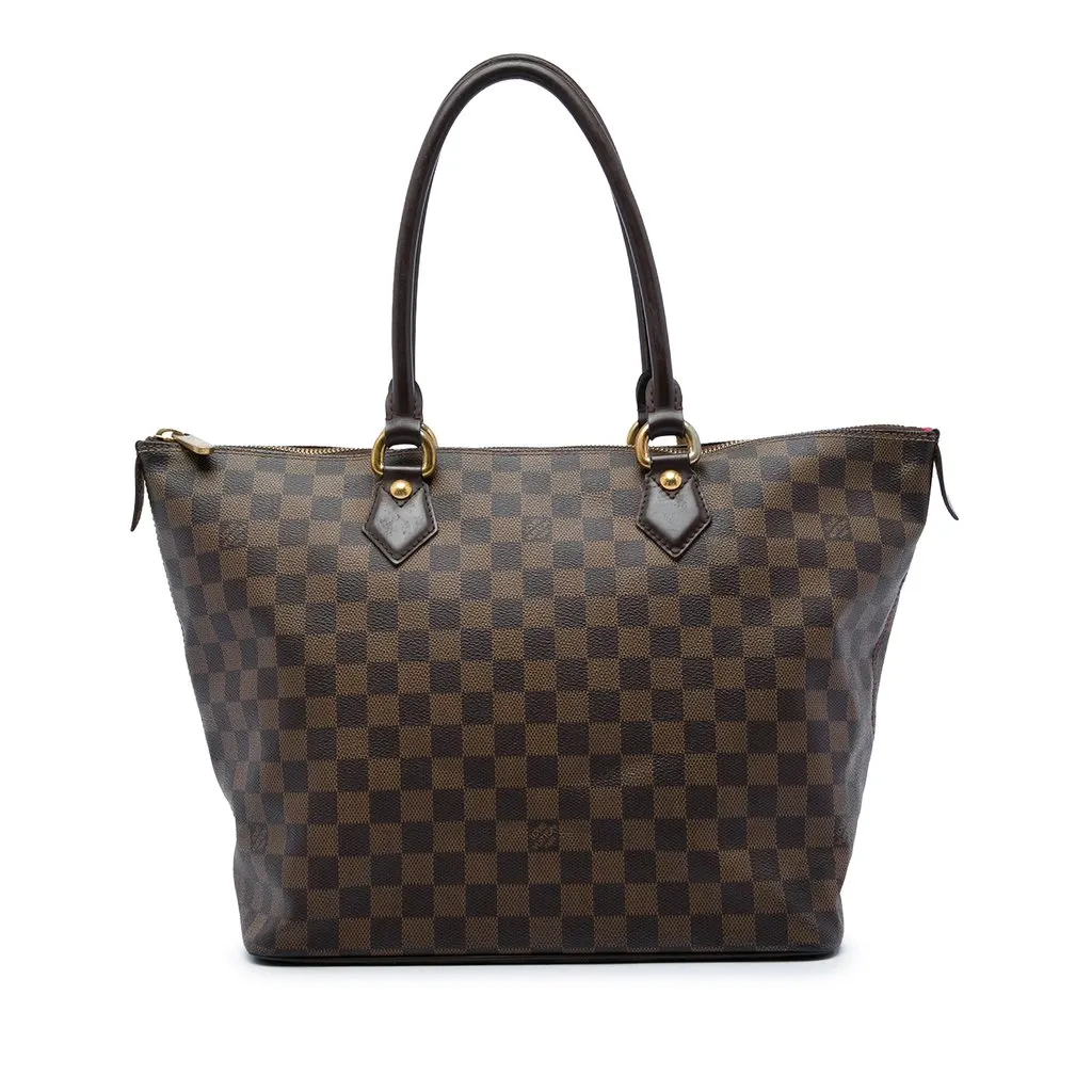 Louis Vuitton Damier Ebene Saleya MM Brown Very good - Front View