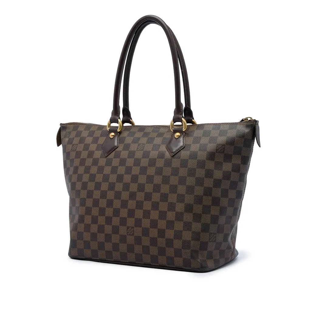 Louis Vuitton Damier Ebene Saleya MM Brown Very good - Back View