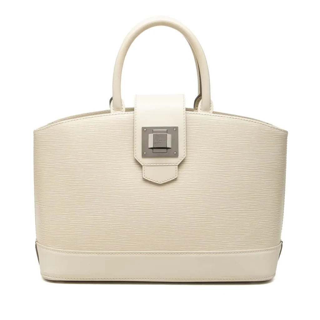 Louis Vuitton Epi Mirabeau PM White Leather Good - Front View