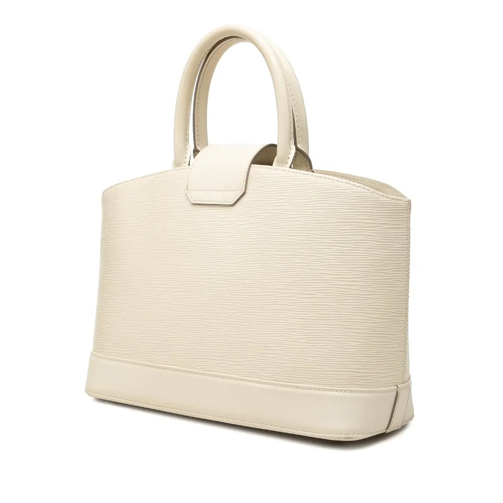 Louis Vuitton Epi Mirabeau PM White Leather Good - Back View