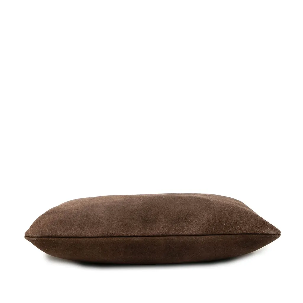 LOEWE Suede Anagram Tote Brown Leather Very good - Inside View