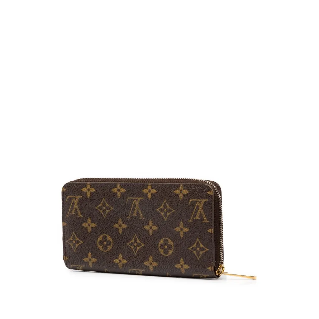 Louis Vuitton Monogram Zippy Long Wallet Brown Canvas Very good - Back View