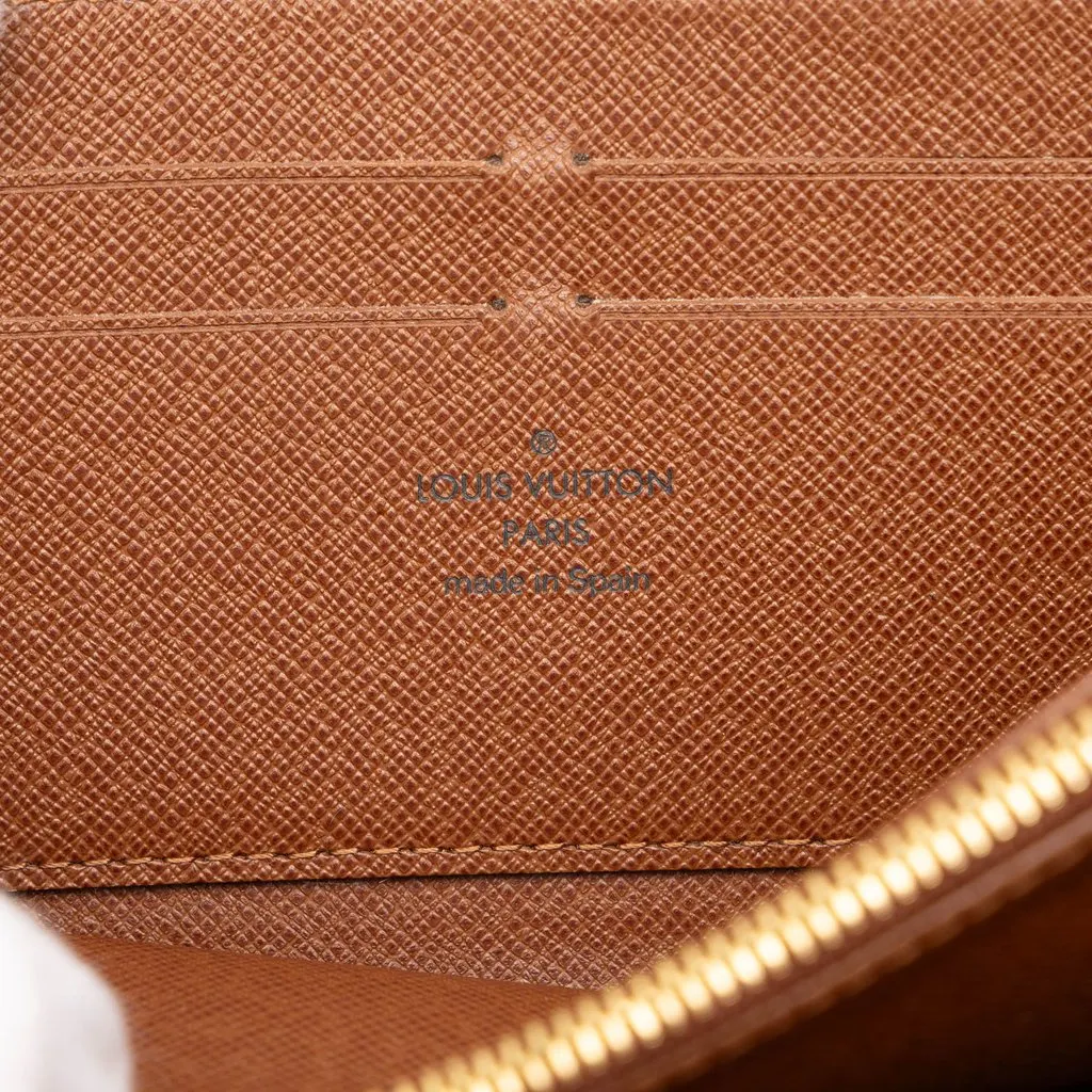 Louis Vuitton Monogram Zippy Long Wallet Brown Canvas Very good - Box View