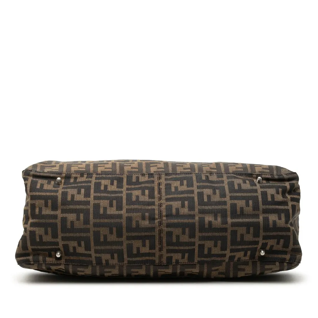 Fendi Large Zucca Canvas Twins Tote Brown Very good - Inside View