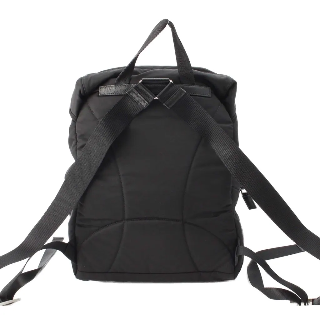 Prada Tessuto Backpack Black Very good - Model View