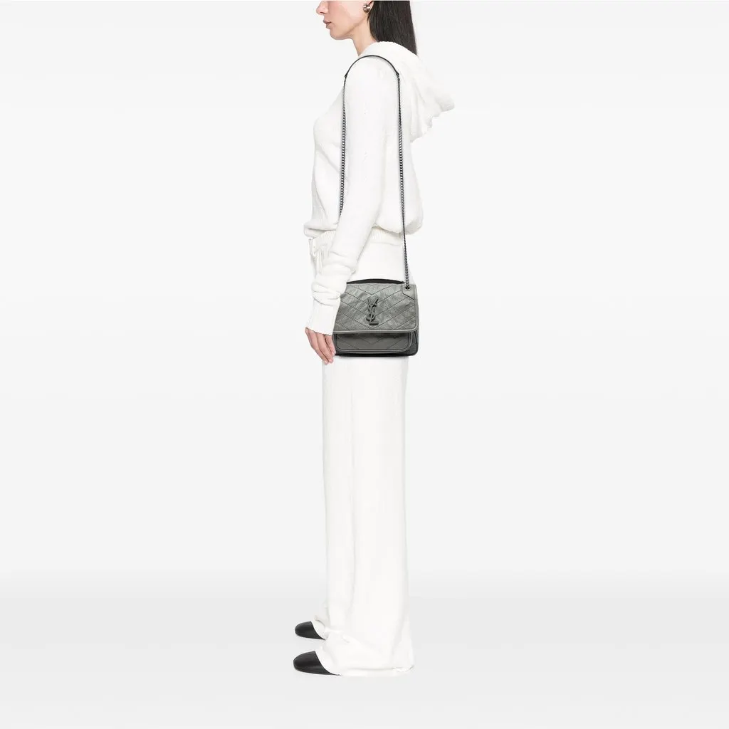 Saint Laurent Baby Crinkled Calfskin Niki MultiColor Leather Very good - Box View
