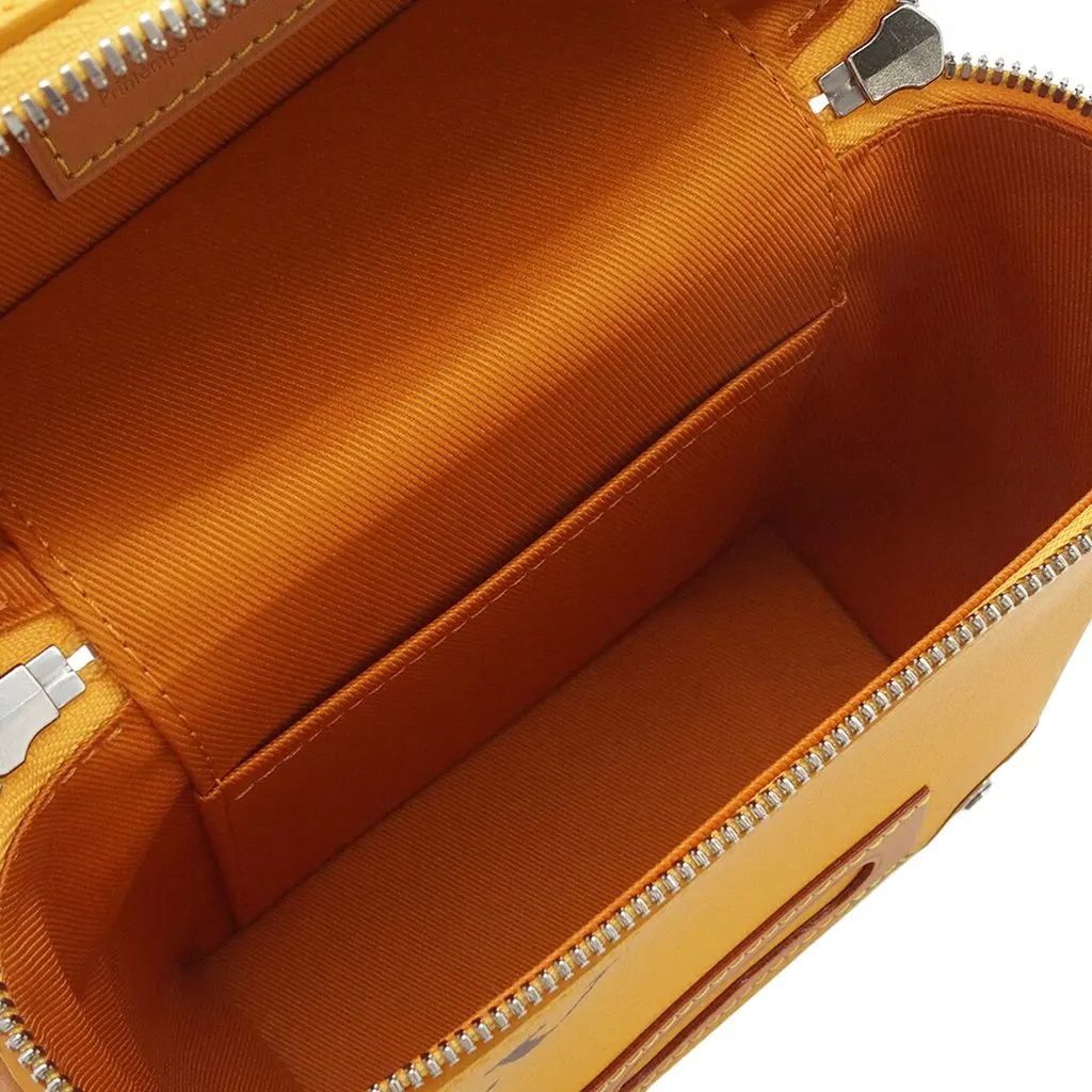 Louis Vuitton Leather Vertical Box Trunk Yellow Leather Very good - Model View