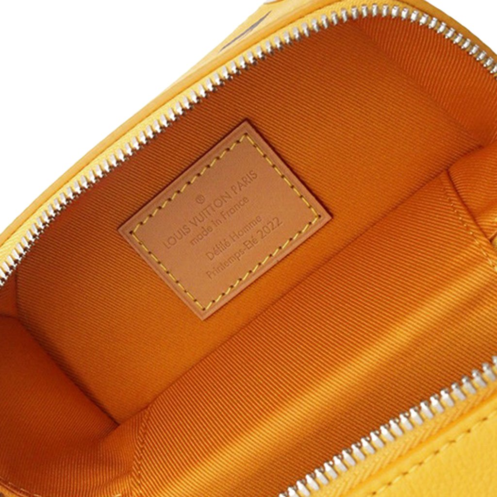 Louis Vuitton Leather Vertical Box Trunk Yellow Mini Leather