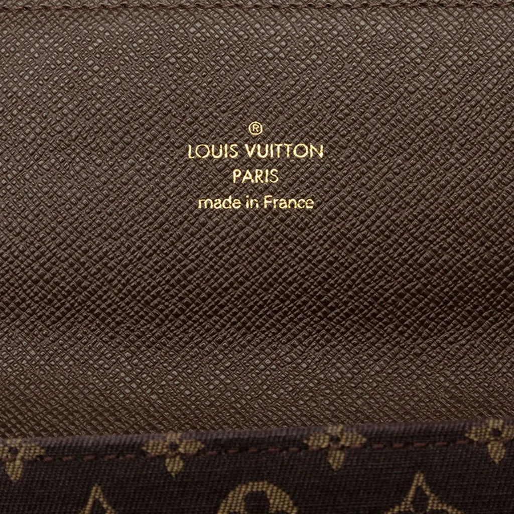 Louis Vuitton Monogram Mini Lin Sarah Wallet Brown Canvas Very good - Box View