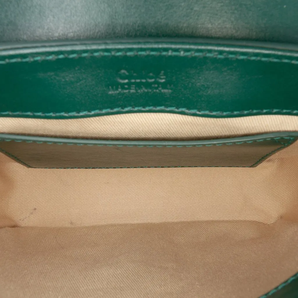 Chloé Mini Leather C Satchel Green Leather Very good - Model View