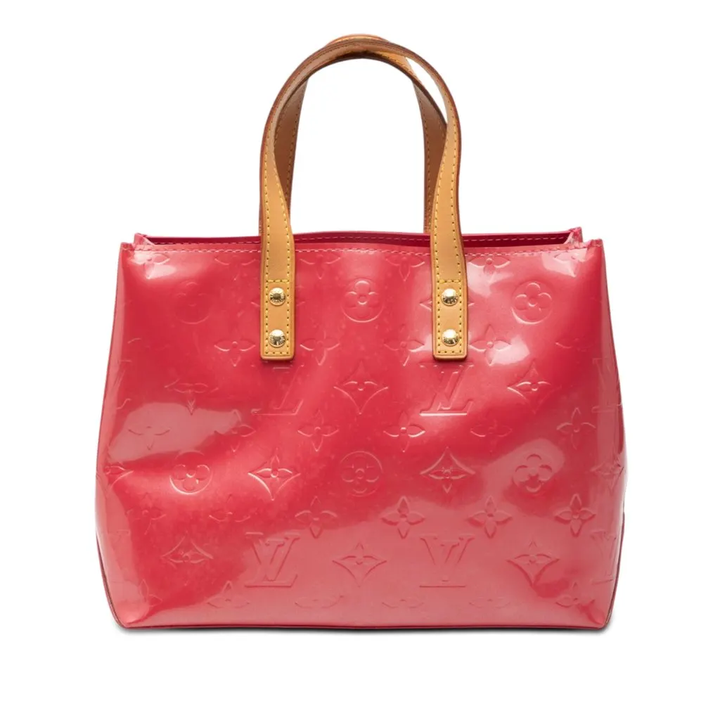 Louis Vuitton Monogram Vernis Reade PM Pink Leather Good - Front View