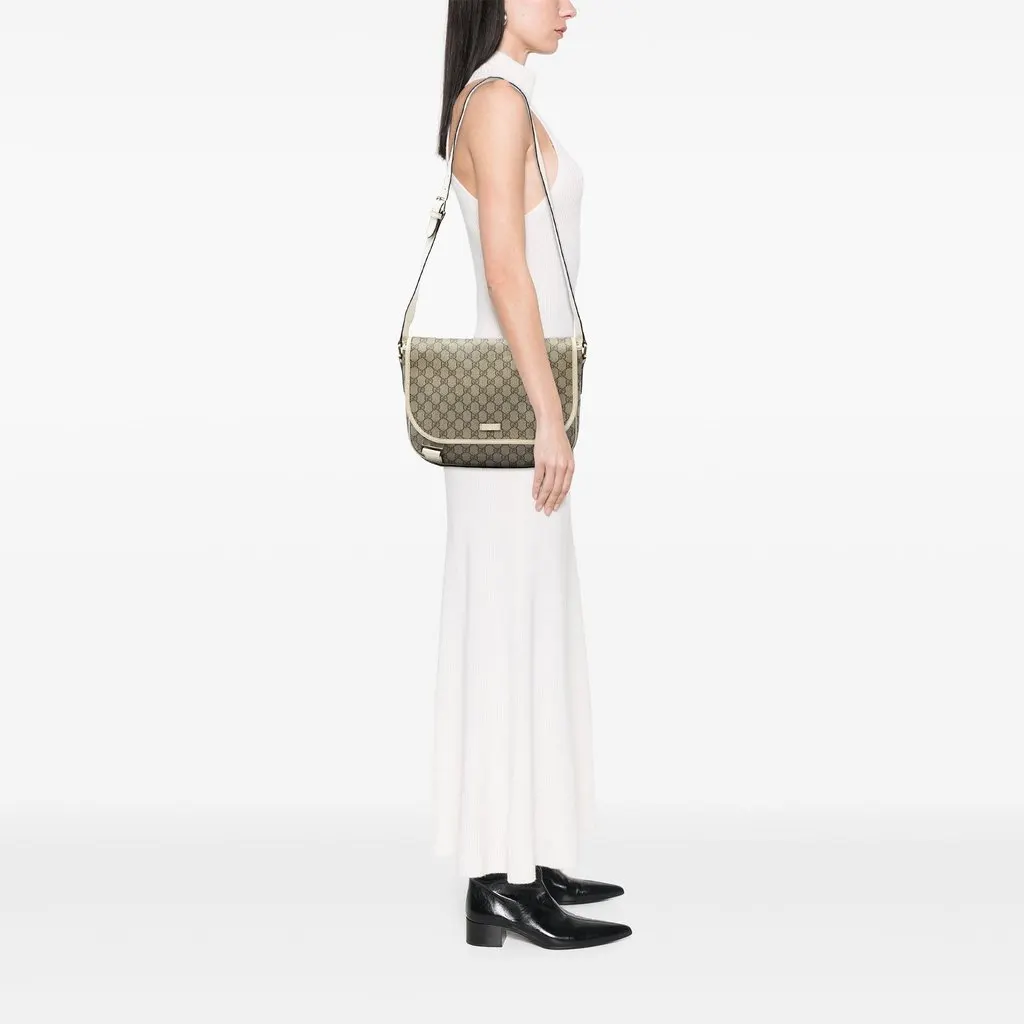 Gucci GG Supreme Crossbody Beige Canvas Good - Box View