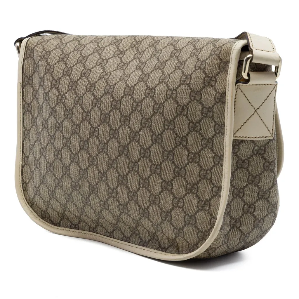 Gucci GG Supreme Crossbody Beige Very good - Back View