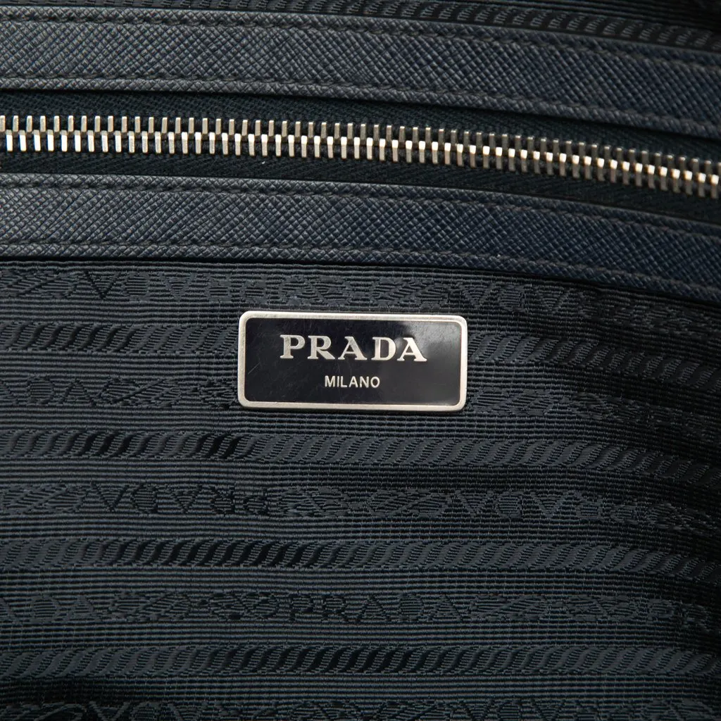 Prada Saffiano Business Bag Black Leather Good - Box View