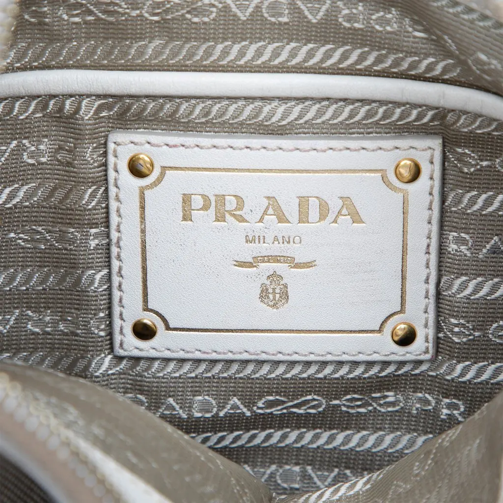 Prada Canvas Canapa Logo Crossbody Beige Canvas Very good - Box View