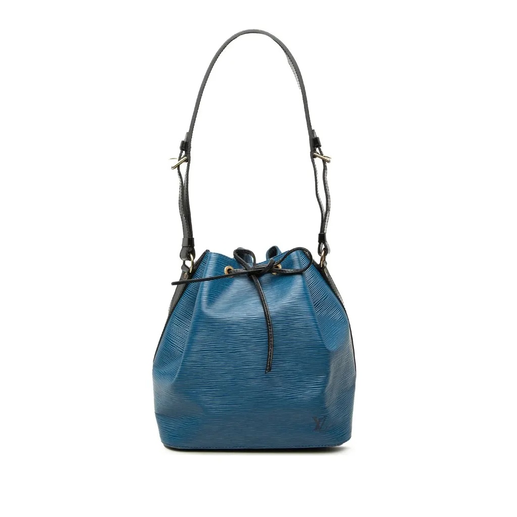 Louis Vuitton Epi Petit Bicolor Noe Blue Leather Very good - Front View